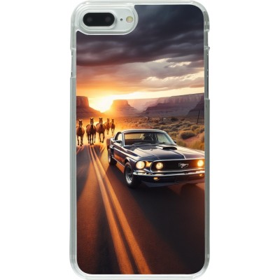 Coque iPhone 7 Plus / 8 Plus - Plastique transparent Mustang 69 Grand Canyon