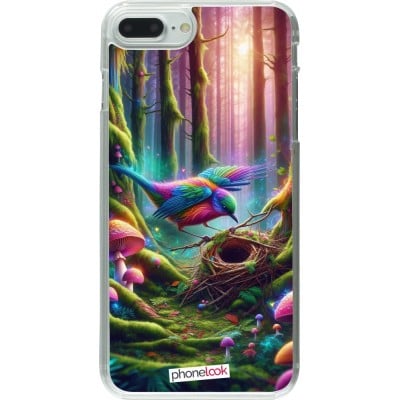 Coque iPhone 7 Plus / 8 Plus - Plastique transparent Oiseau Nid Forêt