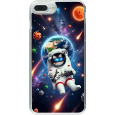 Coque iPhone 7 Plus / 8 Plus - Plastique transparent VR SpaceCat Odyssey