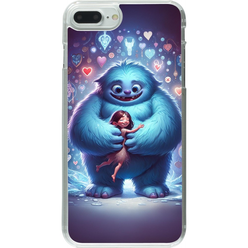 Coque iPhone 7 Plus / 8 Plus - Plastique transparent Valentine 2024 Fluffy Love