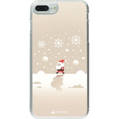 Coque iPhone 7 Plus / 8 Plus - Plastique transparent Noël 2023 Minimalist Santa