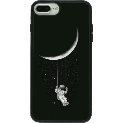 Coque iPhone 7 Plus / 8 Plus - Silicone rigide noir Astro balançoire