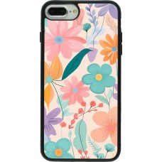 Coque iPhone 7 Plus / 8 Plus - Silicone rigide noir Easter 2024 spring flowers