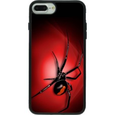 Coque iPhone 7 Plus / 8 Plus - Silicone rigide noir Halloween 2023 spider black widow