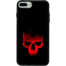 Coque iPhone 7 Plus / 8 Plus - Silicone rigide noir Halloween 2023 scary skull