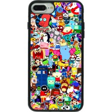 Coque iPhone 7 Plus / 8 Plus - Silicone rigide noir Mixed cartoons