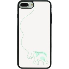 Coque iPhone 7 Plus / 8 Plus - Silicone rigide noir Spring 23 baby elephant