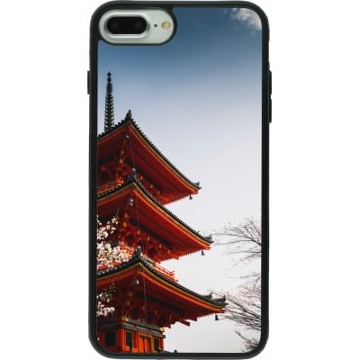 Coque iPhone 7 Plus / 8 Plus - Silicone rigide noir Spring 23 Japan