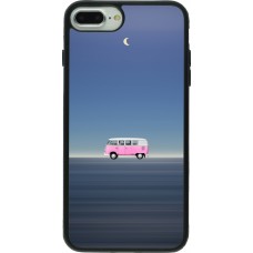 Coque iPhone 7 Plus / 8 Plus - Silicone rigide noir Spring 23 pink bus