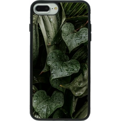 Coque iPhone 7 Plus / 8 Plus - Silicone rigide noir Spring 23 fresh plants