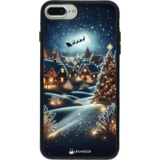 Coque iPhone 7 Plus / 8 Plus - Silicone rigide noir Noël 2023 Christmas is Coming