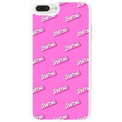 Coque iPhone 7 Plus / 8 Plus - Silicone rigide blanc Barbie Pattern