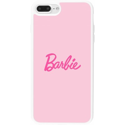 Coque iPhone 7 Plus / 8 Plus - Silicone rigide blanc Barbie Text