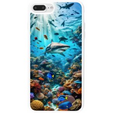 Coque iPhone 7 Plus / 8 Plus - Silicone rigide blanc Bora Bora Mer et Merveilles