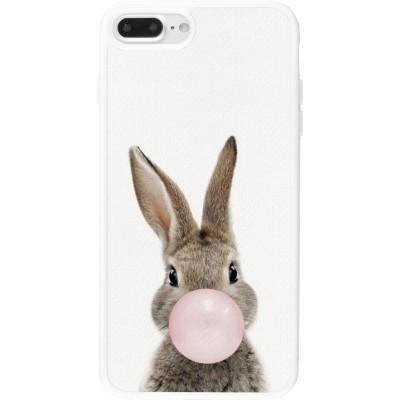 Coque iPhone 7 Plus / 8 Plus - Silicone rigide blanc Easter 2023 bubble gum bunny