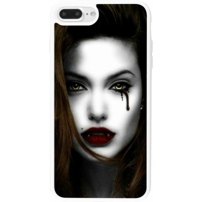 Coque iPhone 7 Plus / 8 Plus - Silicone rigide blanc Halloween 2023 gothic vampire