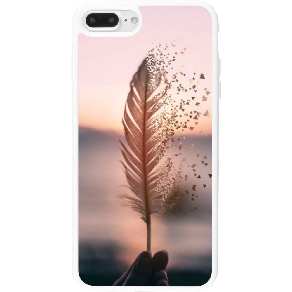 Coque iPhone 7 Plus / 8 Plus - Silicone rigide blanc Hello September 11 19