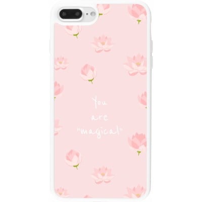 Coque iPhone 7 Plus / 8 Plus - Silicone rigide blanc Mom 2023 your are magical