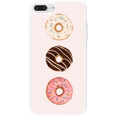 Coque iPhone 7 Plus / 8 Plus - Silicone rigide blanc Spring 23 donuts