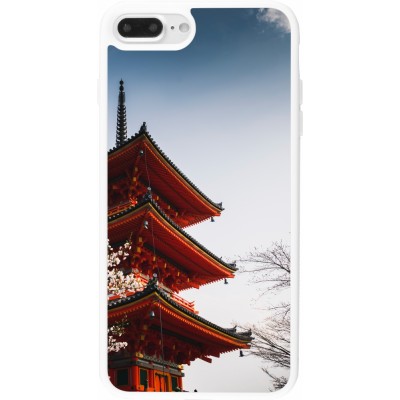 Coque iPhone 7 Plus / 8 Plus - Silicone rigide blanc Spring 23 Japan