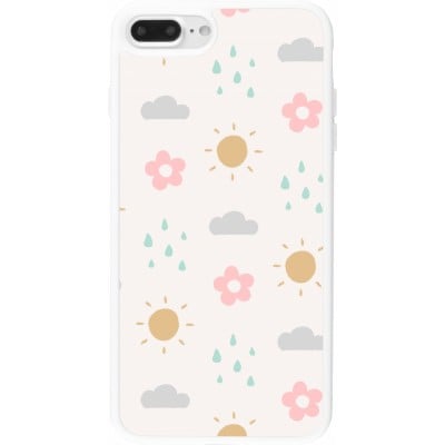 Coque iPhone 7 Plus / 8 Plus - Silicone rigide blanc Spring 23 weather