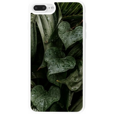 Coque iPhone 7 Plus / 8 Plus - Silicone rigide blanc Spring 23 fresh plants