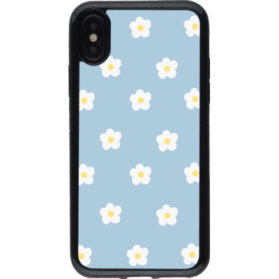 Coque iPhone X / Xs - Gel noir Easter 2024 daisy flower