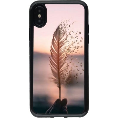 Coque iPhone X / Xs - Gel noir Hello September 11 19