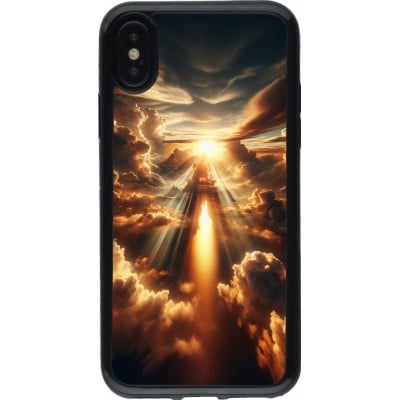 Coque iPhone X / Xs - Gel noir Lueur Céleste Zenith