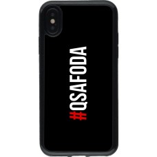 Coque iPhone X / Xs - Gel noir Qsafoda 1