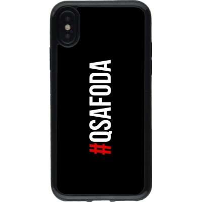 Coque iPhone X / Xs - Gel noir Qsafoda 1