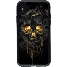 Coque iPhone X / Xs - Gel noir Skull 02