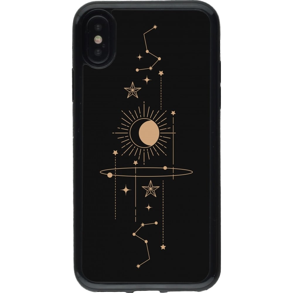 Coque iPhone X / Xs - Gel noir Spring 23 astro