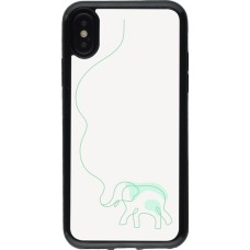 Coque iPhone X / Xs - Gel noir Spring 23 baby elephant