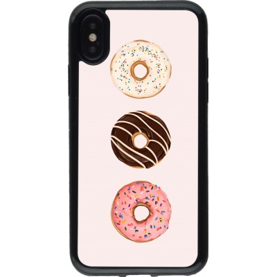 Coque iPhone X / Xs - Gel noir Spring 23 donuts