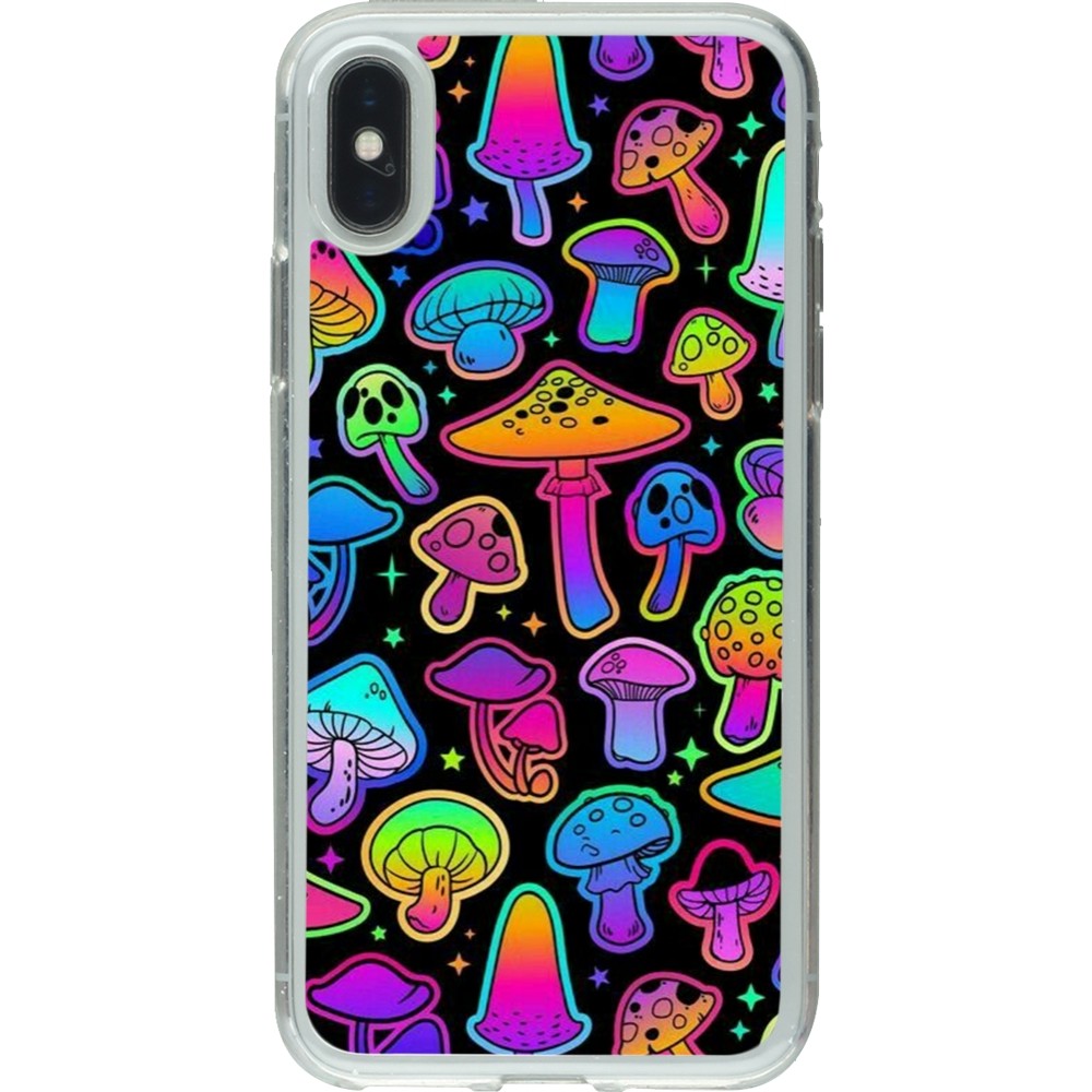 Coque iPhone X / Xs - Gel transparent Autumn 2024 magic mushrooms