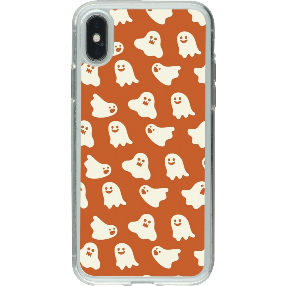 Coque iPhone X / Xs - Gel transparent Autumn 2024 mini ghosts