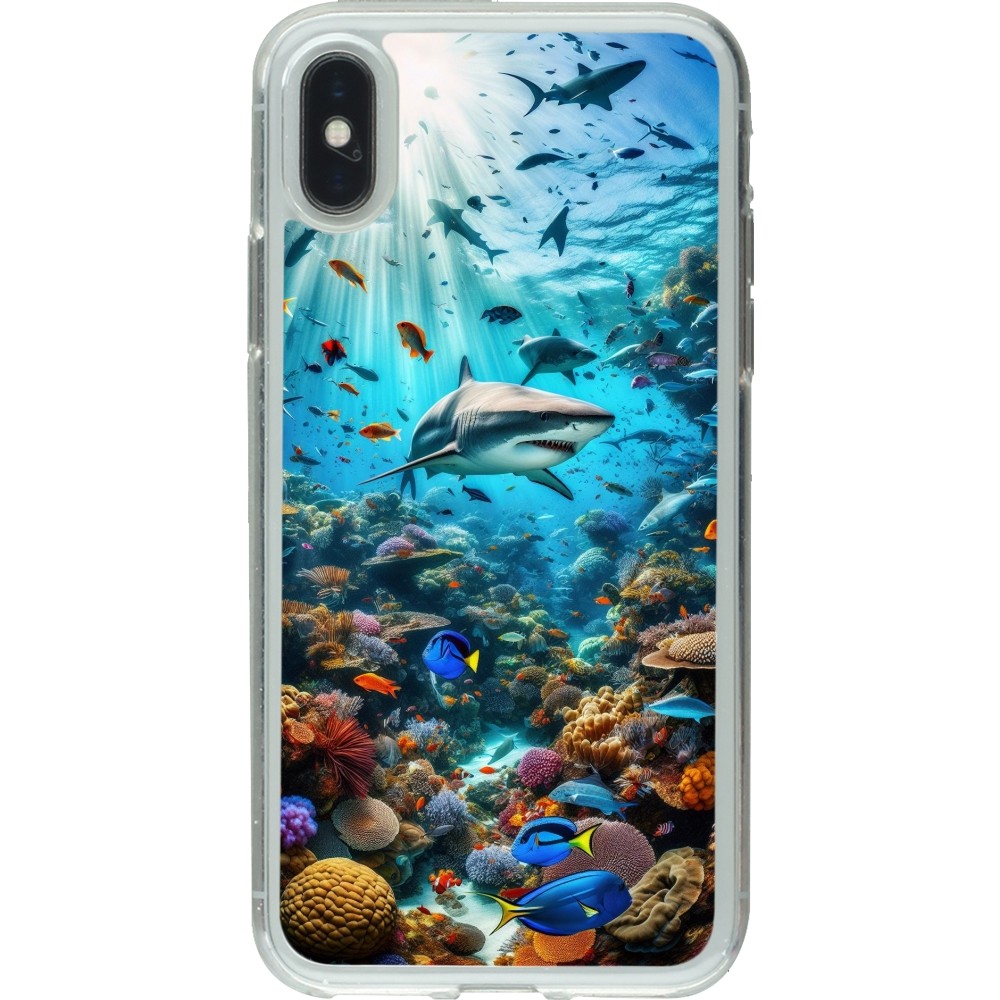 Coque iPhone X / Xs - Gel transparent Bora Bora Mer et Merveilles