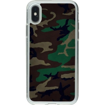 Coque iPhone X / Xs - Gel transparent Camouflage 3