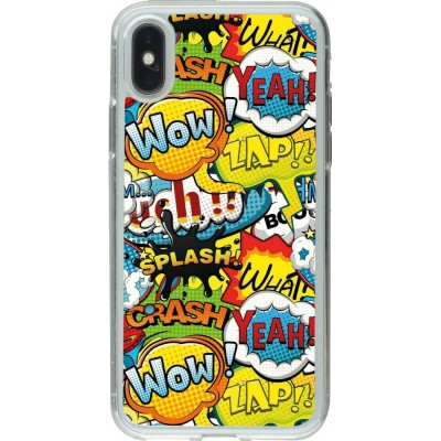 Coque iPhone X / Xs - Gel transparent Cartoons slogans