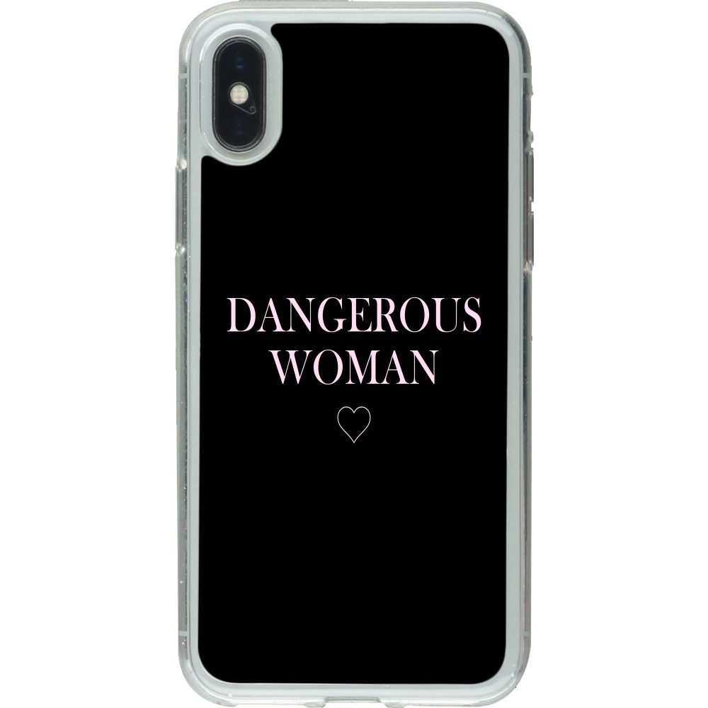 Coque iPhone X / Xs - Gel transparent Dangerous woman