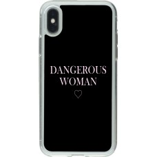 Coque iPhone X / Xs - Gel transparent Dangerous woman