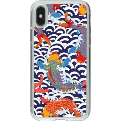 Coque iPhone X / Xs - Gel transparent Easter 2023 japanese fish