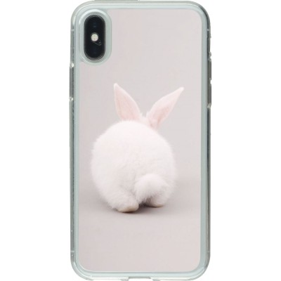 Coque iPhone X / Xs - Gel transparent Easter 2024 bunny butt