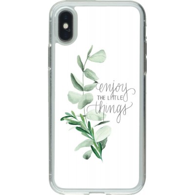 Coque iPhone X / Xs - Gel transparent Enjoy the little things