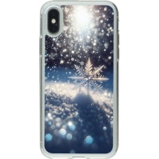 Coque iPhone X / Xs - Gel transparent Flocon Solaire Éclat