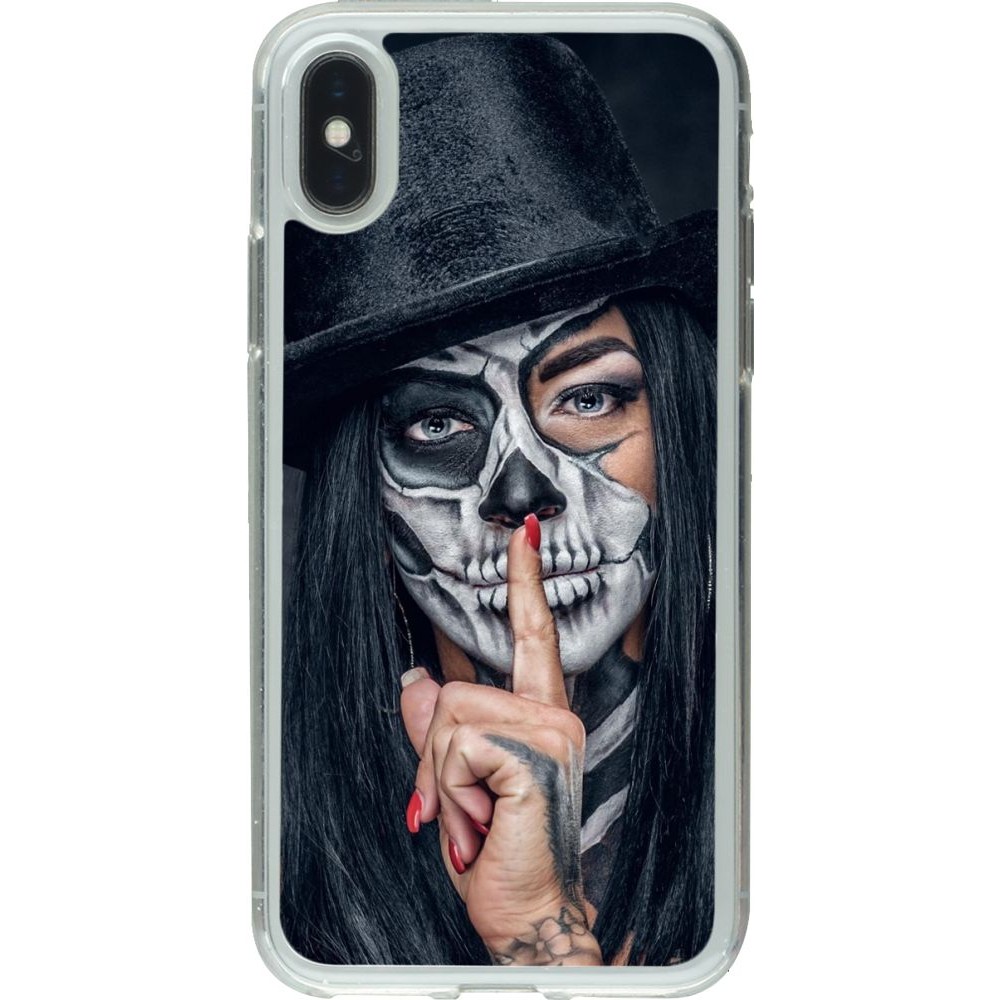 Coque iPhone X / Xs - Gel transparent Halloween 18 19