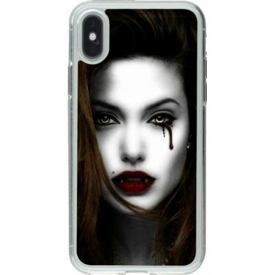 Coque iPhone X / Xs - Gel transparent Halloween 2023 gothic vampire