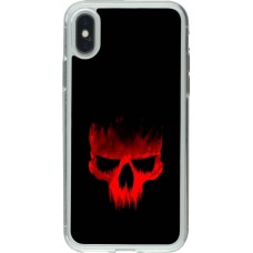 Coque iPhone X / Xs - Gel transparent Halloween 2023 scary skull