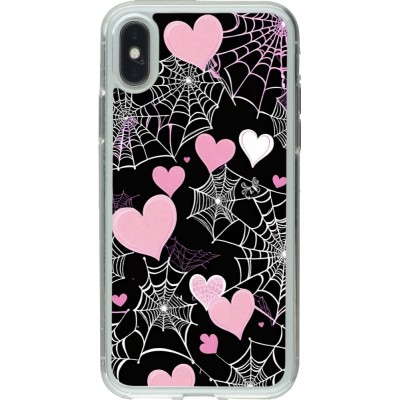 Coque iPhone X / Xs - Gel transparent Halloween 2024 girly